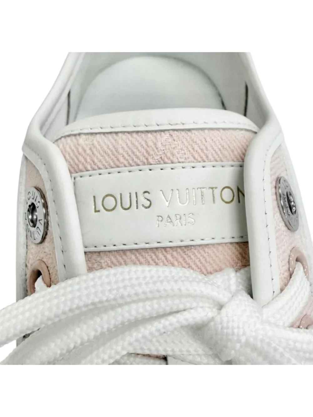 Louis Vuitton LV Lagoon Monogram Denim Rose Low-Top Sneakers Pink